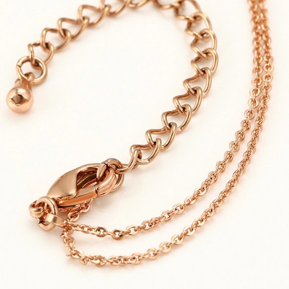 Key to My Heart Rose Gold 18KGP Necklace - Picture 6 of 10